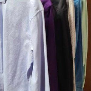 $4.50 a SHIRT!! 6 Men's Name Brand Dress Shirts Sz 15.5-16.5